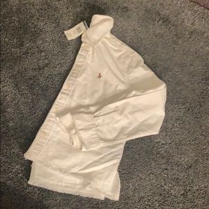 Cropped polo button up